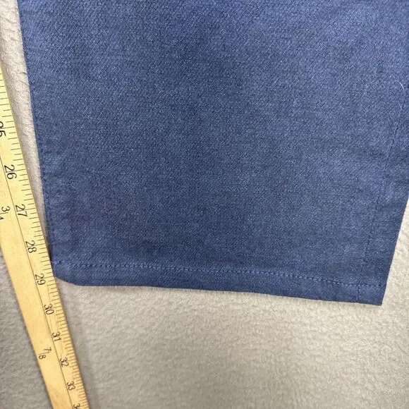 AG Adriano Goldschmeid Everett Pants Mens 38x34 (38x29) Blue Slim Straight Italy - Picture 5 of 11